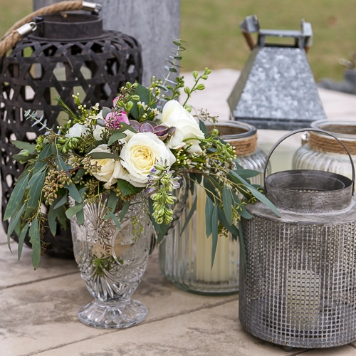 Whimsical Winter  Wedding Accent Table